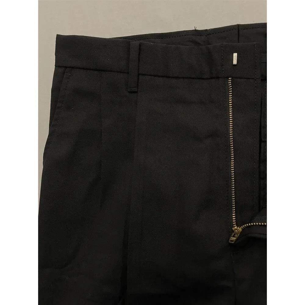 NWT Edwards Uniform 32‎ x 32 Black Pleated Durable Twill Workwear Pants